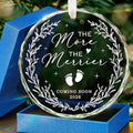 HEXMOZ Christmas Pregnancy Announcement Ornament for Grandparents, Husband, Family, Grandma, Aunt - Baby Coming Soon Announcement Ornament - Expecting Parents to Be Unique Gifts - Glass Ornaments