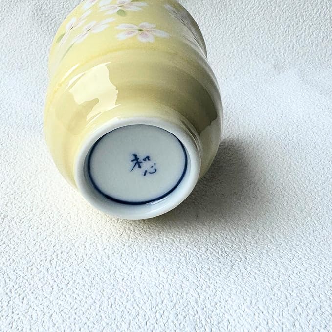 Yunomi Mino ware Japanese green tea cup, Cherry blossom Japan,6.76oz