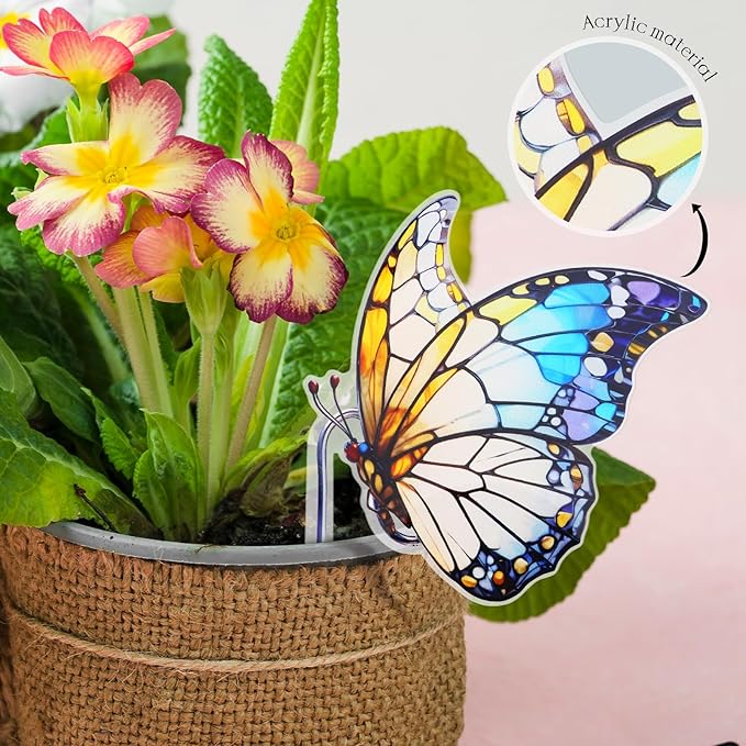 Butterfly Gifts for Women, Hanging Plant Planter for Indoor Outdoor Garden, Mothers Day Birthday Gifts for Mom Grandma from Daughter Son, Bird Lover Plant Pots Accessories