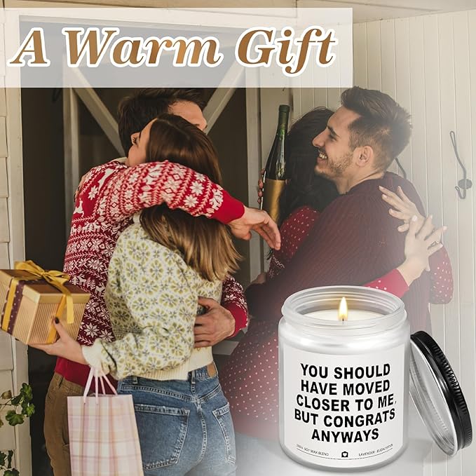 Housewarming Gifts New Home, Best Housewarming Gifts 2026 - Handmade Lavender Scented Candle - New Home Gift Candle Ideas, House Warming Gift for Friends Couple New Homeowner (7oz)