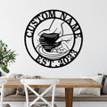 Pottery Painting Metal Wall Art LED Lights, Pottery Studio LED Custom Name Sign - Ceramic Studio Metal Sign Wall Decor, Welcome Sign Home Decor 185 Model-02