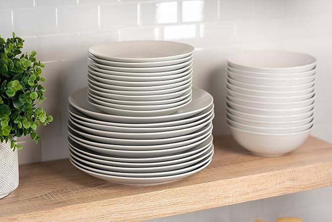 10 Strawberry Street 10.5" Catering Coupe Dinner Plate, Set of 12,White