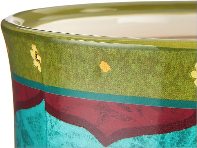 Tunisian Sunset 3-Piece Ceramic Canister Set – Colorful Floral Kitchen Storage Jars with Lids, Includes 104 oz., 72 oz., and 54 oz. Sizes for Flour, Sugar, Coffee & Dry Goods