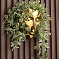 Face Vase,Ceramic Female Form Face Vase,Modern Wall Hanging Plant Pot with Drainage for Home Centerpieces, Office Outdoor Hanging Decor