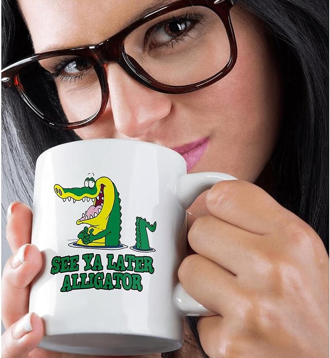 3dRose See Ya Later Alligator 15oz Mug