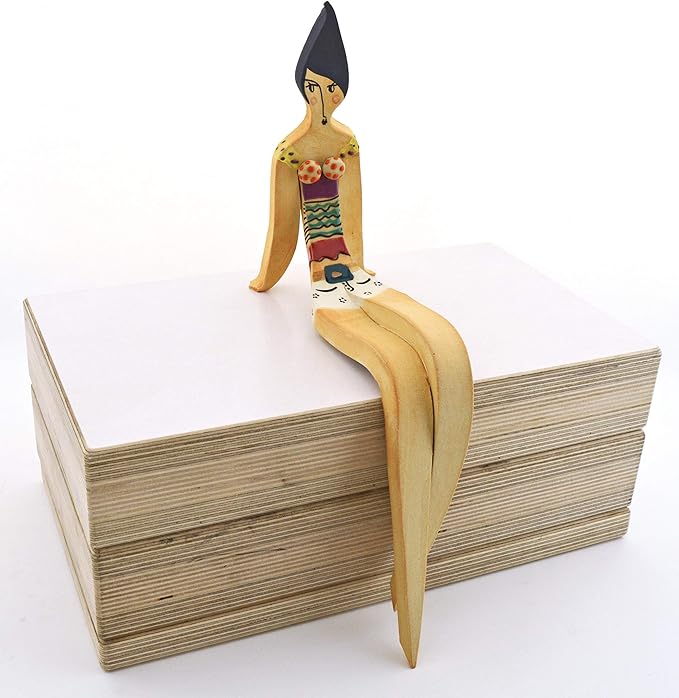 LARGE SITTING WOMAN decorative ceramic sculpture handmade and handpainted with multicolored Foc-Art decoration. 9,84" x 3,54" x 11,02"