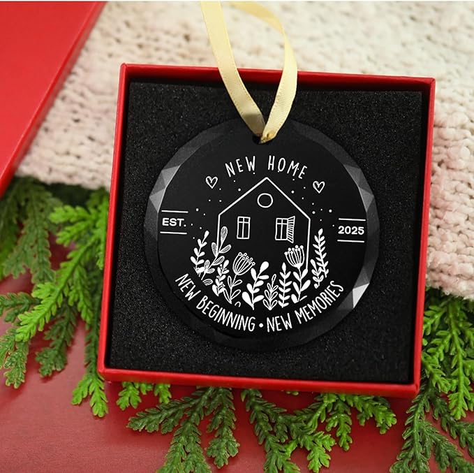 New House Ornament, Housewarming Gift, Our New Home Christmas, Home Keepsake, Realtor Closing Gift, Home Owners, Home Sweet Home, Ornament for New House