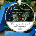 HEXMOZ Neighbor Christmas Ornaments 2025 - Christmas Neighbor Gifts - Gifts for Neighbors, Best Neighborhood Gift Ideas - Friendship Gift for Next Door Neighbors, Women, Men