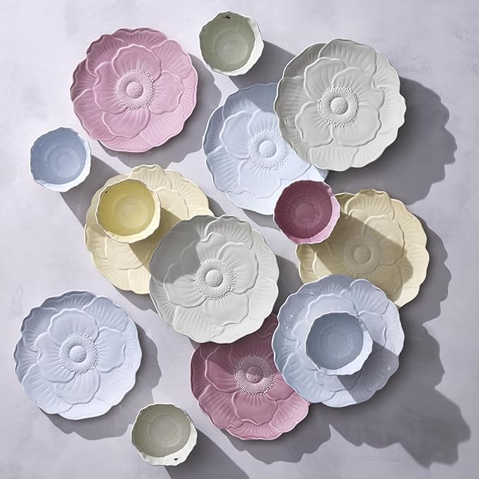 Lenox 897770 Butterfly Meadow Floral Accent Plates, Yellow, Set of 4