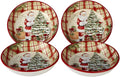 Certified International Holiday Wishes 9.25" Soup/Pasta Bowls, Set of 4, One Size, Multicolor,22825SET4