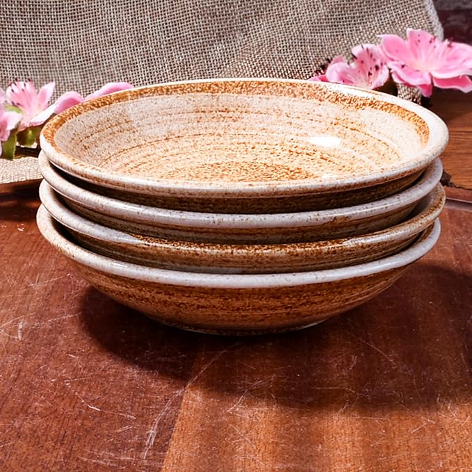Ceramic Soy Sauce Dishes Set of 5 Yellow Japanese Style Dipping Bowls Asian Appetizer Plates for Sushi Dumplings Condiments