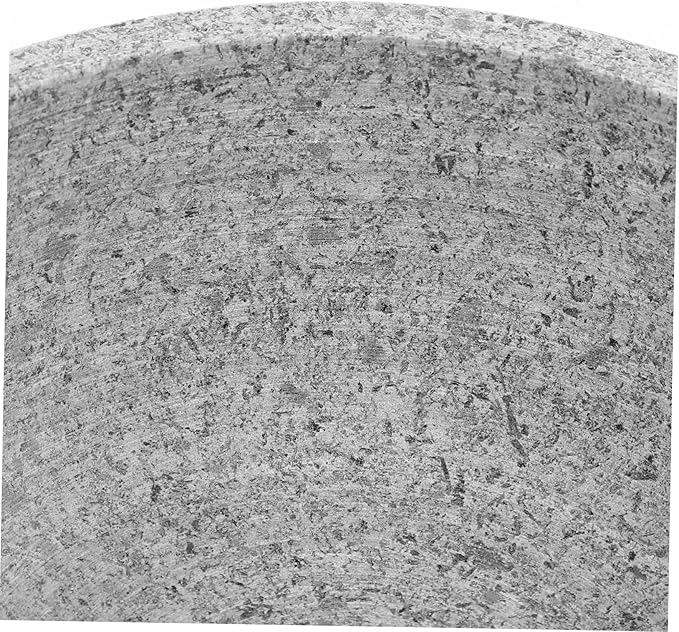 ABOOFAN Bibimbap Bowl Korean Stone Pot Large Bowl Multi-function Serving Portable Rice Natural Stone Carbonized Wood Pad