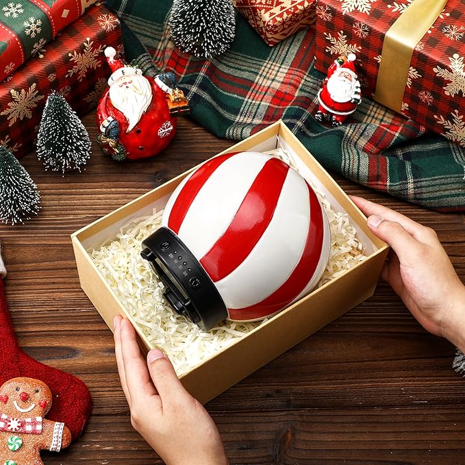 Ceramic Candy Diffuser Christmas Essential Oil Diffuser Gifts 120ml Holiday Present for Essential Oil Small Aromatherapy Humidifier Warmer for Home Office Decorations