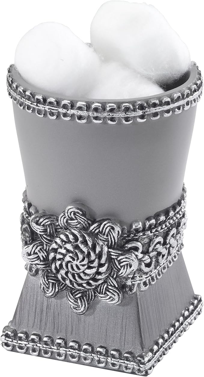 Avanti Linens Braided Medallion, Tumbler, Granite