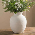 Ceramic Flower Vase Home Decor - 7.4 Inch Vintage Ceramic Vase Large Vases for Decor Living Room Large Ceramic Vase for Dining Room Bathroom Indoor and Outdoor Decoration