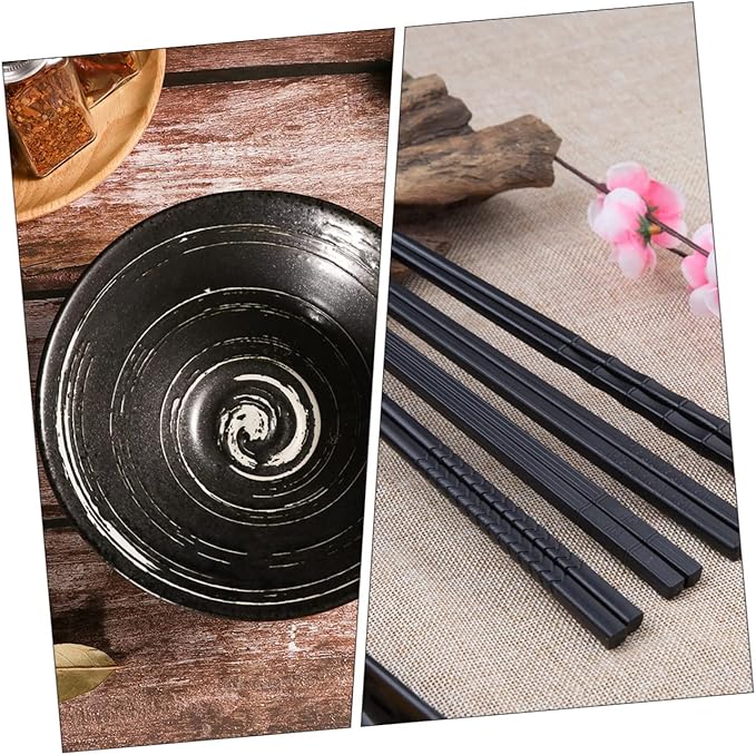 TOYANDONA Classic Ceramic Ramen Bowl Japanese Style Tableware for Soup Salad and Noodles Brush White Includes Wooden Spoon Chopsticks for Restaurants and Home Use