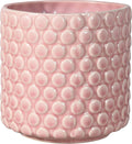 Bloomingville 5 Inch Stoneware Flower Pot with Polka Dots - Rose Planter for Succulents Plants, Colorful, 5"