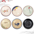 4 Inch 6 Pieces Japanese Retro Sauce Dishes Japanese Ceramic Side Bowl Sauce Dishes Asian Chinese Side Dishes Dishes for Sushi Sauce Snack Pinch
