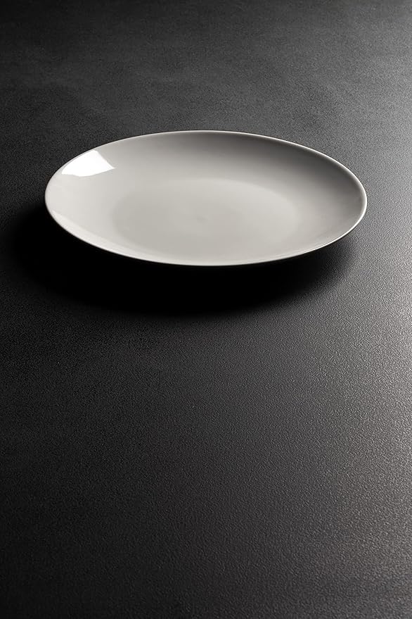 10 Strawberry Street 10.5" Catering Coupe Dinner Plate, Set of 12,White