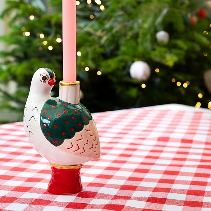 Talking Tables Ceramic Candle Holder for Candle Sticks Candlesticks Stand 7.8′′ Bird Shaped Table Decorations Centrepiece Candelabra Décor Dinner Party Birthday Wedding Mothers Day