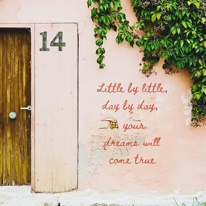 Large Ceramic Housewarming Sign Ceramic Address Plaque House Numbers Sign Door Personalized Coloured Decorative Hand Decoratede Housewarming Gifts Tulip Design 12 * 9 cm (Green, 2)