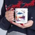 Origami Crane Mug, Japanese Kawaii Kimono Cup, Asian Culture Tea Coffee Gift, Popular Japan Ceramic Tumbler, Japanese