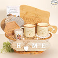House Warming Gifts New Home,New Home Gifts Ideas,Housewarming Gift,Closing Gift for Home Buyers,House Warming Basket with Mugs Cutting Board Candle