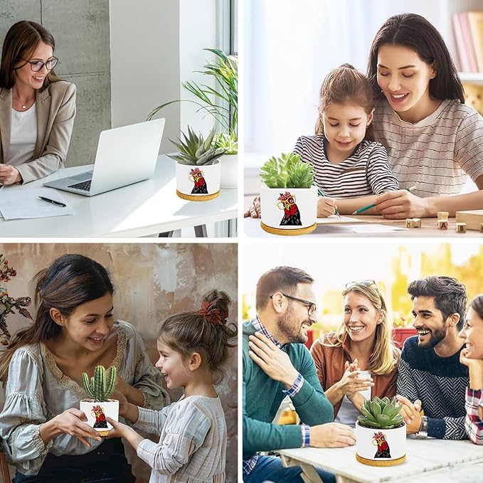 Window Garden Rooster Planter Pots,Rooster Gifts for Women/Men/Housewarming/Wedding/Festival Birthday Gifts Planter Pots,Outdoors/Indoors,Window Decor,Garden Decor,Yard Decor,Home Decor,Office