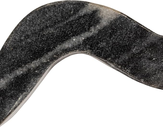 Bloomingville Marble Wave Double Taper Candle Holder, Grey