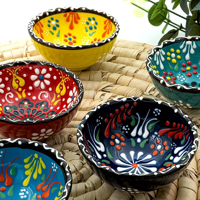 GiftupstoreCeramic Bowls Wedding Favors for Guests - Bridal Shower Gifts, Baby Shower Party Favors, Mexican Wedding Keepsakes, Unique Decorative Bowls, Party Gift Ideas, 3.14 Inches- 16 Set
