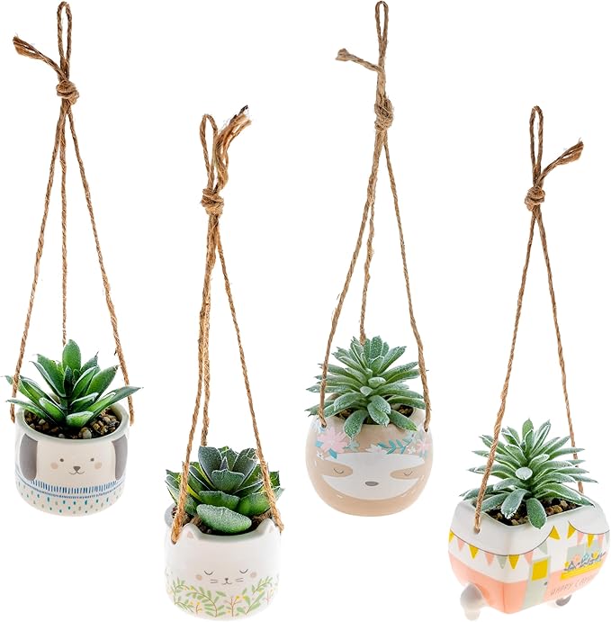 Karma Shaped Hanging Succulent Pot Sloth