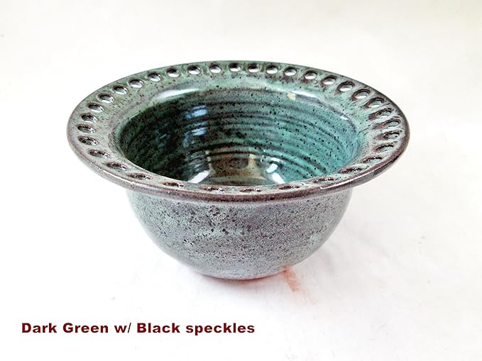 Handmade pottery jewelry holder - Artisan ceramic bowl for rings, earrings, necklaces and more