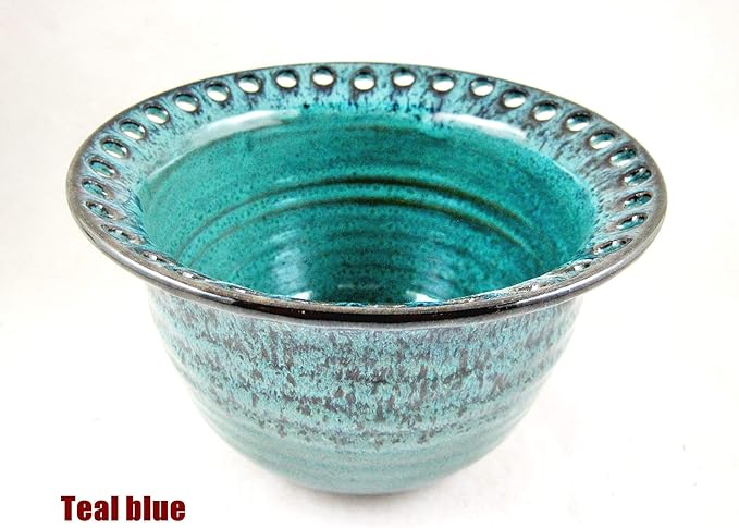 Handmade pottery jewelry holder - Artisan ceramic bowl for rings, earrings, necklaces and more