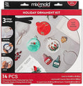 Brea Reese: Mix2Mold Ceramic Resin Holiday Ornament Kit - DIY 6 Resin Ornaments, All-in-1 Mold Craft Kit, Holiday-Themed, Festive Adult Art Activity