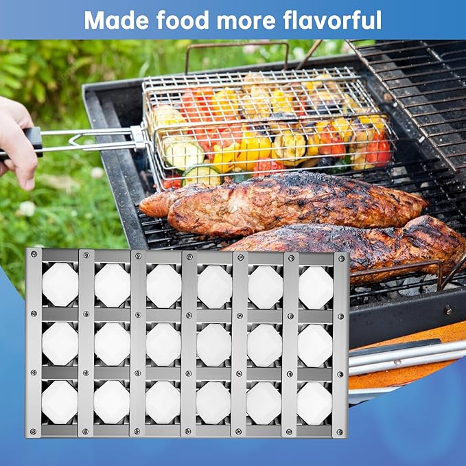510-1025 Briquette Tray for Alfresco Grill Parts,3 Pack Radiant Tray Assembly for Alfresco Artisan with Ceramic Rods