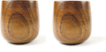 JapanBargain , Wooden Tea Cup Water Coffee Mug Japanese Zen Style Teacup 4 ounce 120ml, Pack of 2
