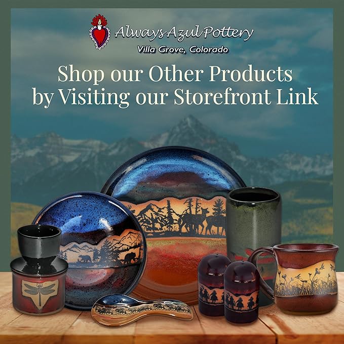 ALWAYS AZUL POTTERY 7.5 Inch by 4 Inch Butter Dish in Indian Summer Glaze - Handmade Pottery - Decorative Stoneware Butter Dish Dispenser - Countertop Covered Butter Storage Container