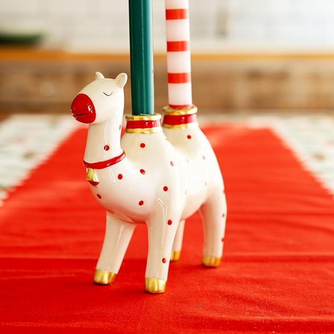 Talking Tables Ceramic Candle Holder for Candle Sticks Candlesticks Stand 7.8′′ Camel Shaped Table Decorations Centrepiece Candelabra Décor Dinner Party Birthday Wedding Mothers Day