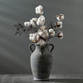 Emotionally Grounded Vase, Vaseking Large Ceramic Rustic Vase with 4 Handles, 10.83 inch Minimalist Decorative Farmhouse Vases for Home Decor, Living Room, Enterway, Table Decoration, Black Bronze