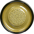 Motoshige Pottery Iwami Pottery Grater for Condiment Dish, Not Scratch Tables, Silicone, Bottom (Diameter Approx. 3.9 inches (10 cm), Anti-Slip, Oribe Motoshige Grater, Made in Japan