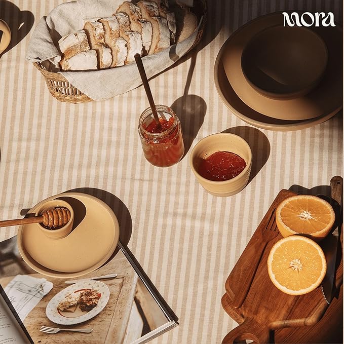 Mora Micro Ramekins Set of 4, 6oz Ceramic Pottery Baking Dishes - Microwave, Oven and Dishwasher Safe - Merrigold