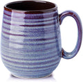 HASENSE Large Coffee Mug for Women Mom, 20 oz Ceramic Coffee Cups for Kitchen, Big Coffee Mug for Latte Coffee Tea Soup, Perfect for Gifts, Dishwasher and Microwave Safe, 1 PCS (Purple)