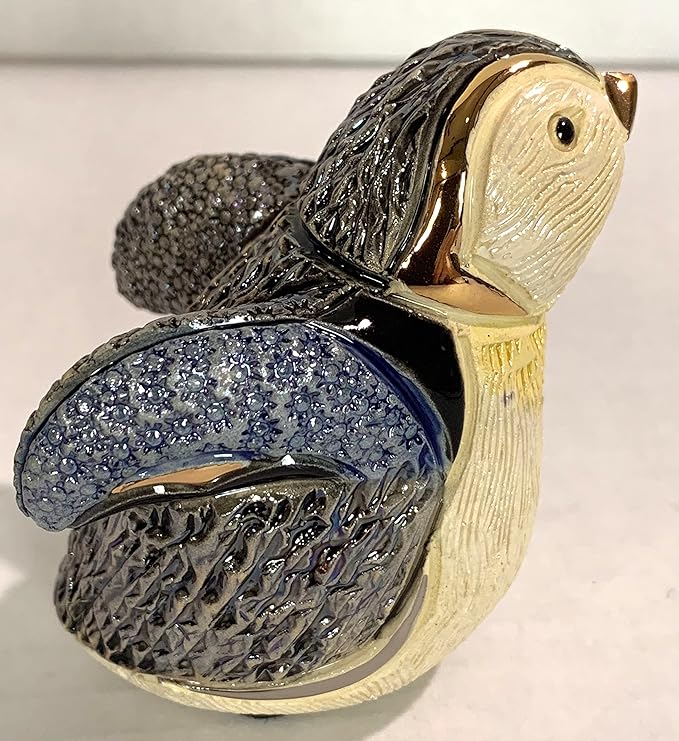 De Rosa Handmade Sculpted Ceramic Baby Penguin Walking Figurine Family Collection