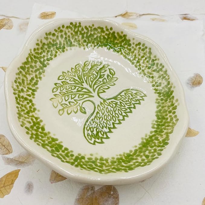 Tree of Life 6" Bowl, Handmade Pottery, Dish, Artisan Crafted in USA