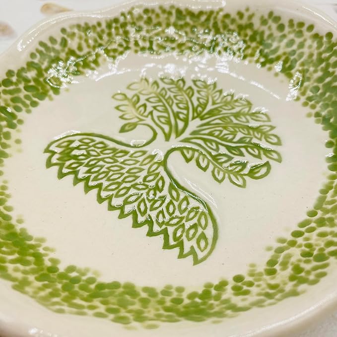 Tree of Life 6" Bowl, Handmade Pottery, Dish, Artisan Crafted in USA