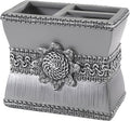 Avanti Linens - Toothbrush Holder, Resin Bathroom Accessories, Elegant Home Decor (Braided Medallion Collection)