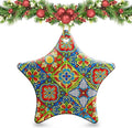 Christmas Ornaments 2025,Mexican Talavera Ornaments for Christmas Tree Holidays Ornaments Decorations,adornos de Navidad Ceramic Ornaments Xmas Gifts Idea for Home Decor
