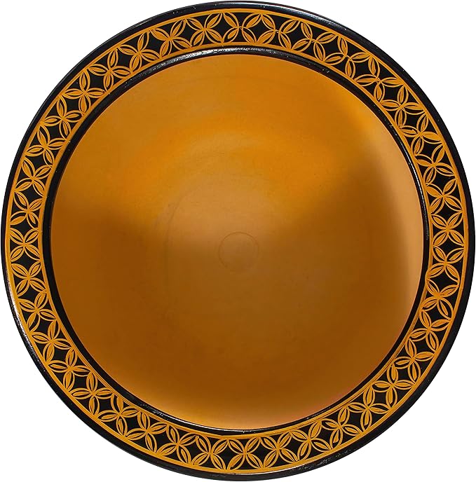 Red Lantern 16" Black Lacquer Fishbowl - Ching Ming