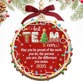 HEXMOZ Christmas Team Gifts for Coworkers, Employees - Thank You, Appreciation Gifts for Work Team, Group, Boss Lady, Work Bestie - Best Team Ever Keepsake, Christmas Ornaments Tree Decoration 2025
