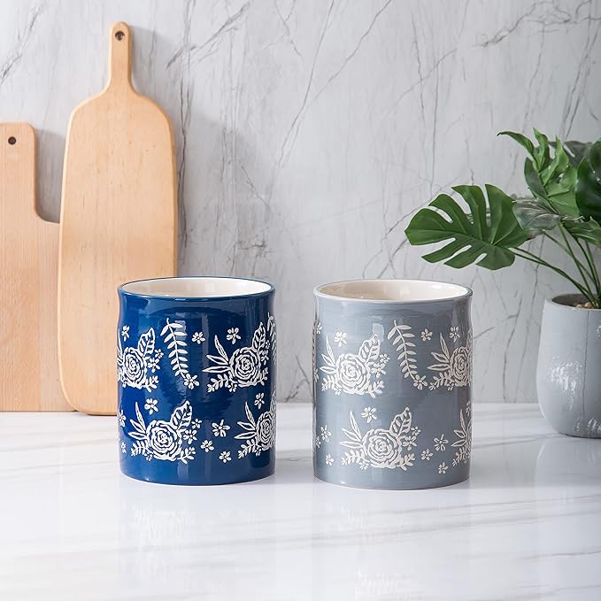 Wisenvoy Utensil Holder Kitchen Utensil Holder Utensil Holders for Kitchen Counter Utensil Crock